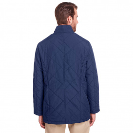 UltraClub UC708 Men\'s Dawson Quilted Hacking Jacket - Navy