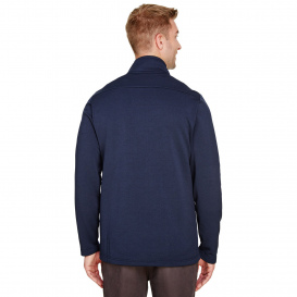 UltraClub UC792 Men\'s Coastal Pique Fleece 1/4-Zip - Navy