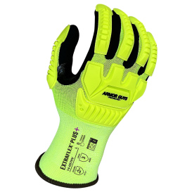 Armor Guys 14-007HV Extraflex Plus Hi-Vis Nitrile Palm Coated Gloves