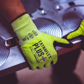 Armor Guys 14-500 Extraflex Plus Hi-Vis Nitrile Coated Gloves - A5 Liner