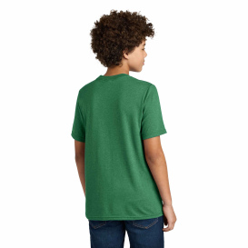 Port & Company PC340Y Youth CVC Tee - Athletic Kelly Green Heather