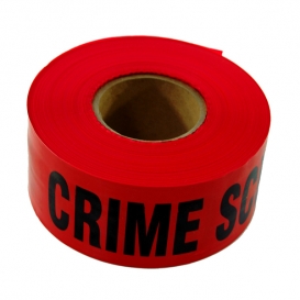 CRIME SCENE DO NOT CROSS - Red Barricade Tape 1000 ft Roll - 3 Mil
