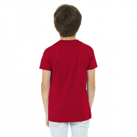 Bella + Canvas BC3001Y Youth Jersey Short Sleeve Tee - Red