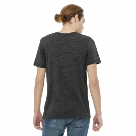 Bella + Canvas BC3005 Unisex Jersey Short Sleeve V-Neck Tee - Charcoal-Black Slub