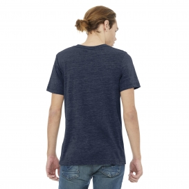 Bella + Canvas BC3005 Unisex Jersey Short Sleeve V-Neck Tee - Navy Slub