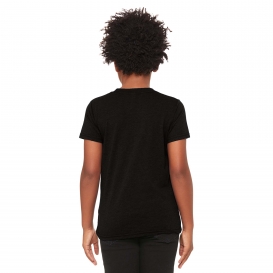 Bella + Canvas BC3413Y Youth Triblend Short Sleeve Tee - Solid Black Triblend