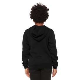 Bella + Canvas BC3719Y Youth Sponge Fleece Pullover Hoodie - Black