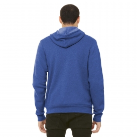Bella + Canvas BC3739 Unisex Sponge Fleece Full-Zip Hoodie - Heather True Royal
