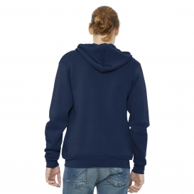 Bella + Canvas BC3739 Unisex Sponge Fleece Full-Zip Hoodie - Navy