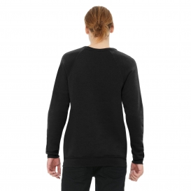 Bella + Canvas BC3901 Unisex Sponge Fleece Raglan Sweatshirt - Black