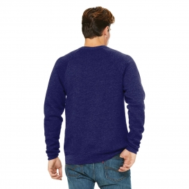 Bella + Canvas BC3901 Unisex Sponge Fleece Raglan Sweatshirt - Navy