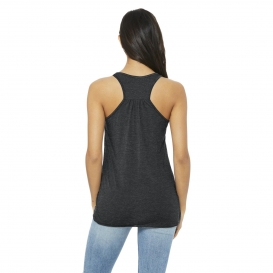 Bella + Canvas BC8800 Women\'s Flowy Racerback Tank - Dark Grey Heather