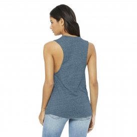 Bella + Canvas BC8803 Women's Flowy Scoop Muscle Tank - Denim Slub