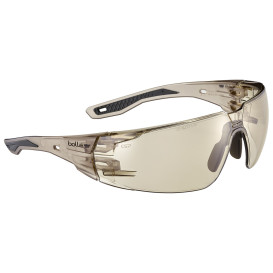 Bolle RUSHMN30U Rush 2.0 Safety Glasses - Copper/Black Temples - CSP Platinum Anti-Fog Lens