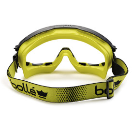Bolle UNIVGN10W Universal Safety Goggle - Vented Black/Yellow Frame - Clear CSP Platinum Anti-Fog Lens