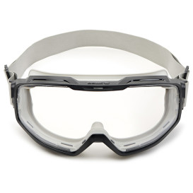 Bolle UNIVGN13W Universal Safety Goggle - Black/White Sealed Frame - Clear CSP Platinum Anti-Fog Lens