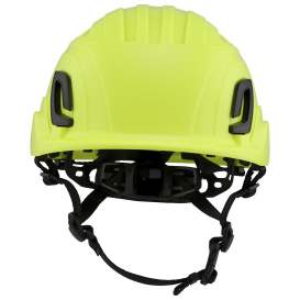 Bullard T2NHY Type II + Safety Helmet - Ratchet Suspension - Hi-Vis Yellow