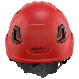 Bullard T2VRD Type II + Vented Safety Helmet - Ratchet Suspension - Red