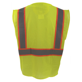 C2V X-Crash 8V26G2H Type R Class 2 Self Extinguishing Safety Vest - Yellow/Lime