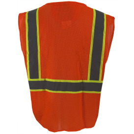 C2V X-Crash 8V26O2H Type R Class 2 Self Extinguishing Safety Vest - Orange