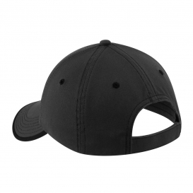 Port Authority C835 Vintage Washed Contrast Stitch Cap - Charcoal/Black ...