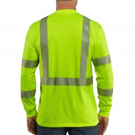 Carhartt 100496 Force Type R Class 3 High-Visibility Long Sleeve T-Shirt - Brite Lime