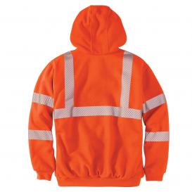Carhartt 100504 Type R Class 3 Thermal Lined Safety Sweatshirt - Brite Orange