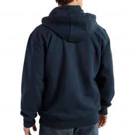 Carhartt 100617 Rain Defender Paxton Heavyweight Hooded Zip Mock Sweatshirt - New Navy