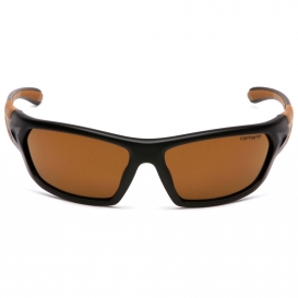 Carhartt CHB219 Carbondale Safety Glasses - Black Frame - Brown Polarized Lens
