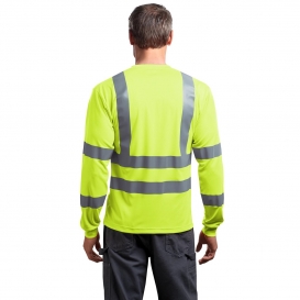 CornerStone CS409 Type R Class 3 Long Sleeve Safety T-Shirt - Yellow/Lime