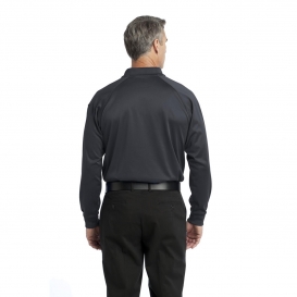CornerStone CS410LS Select Long Sleeve Snag-Proof Tactical Polo - Charcoal