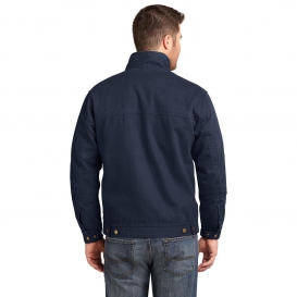 CornerStone CSJ40 Washed Duck Cloth Flannel-Lined Work Jacket - Navy