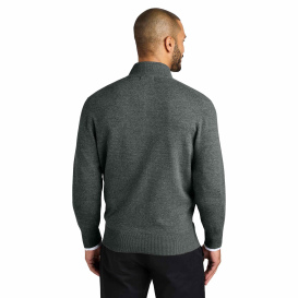 Port Authority SW2901 Easy Care Full-Zip Sweater - Charcoal Heather