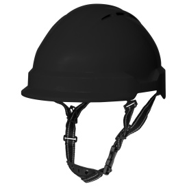 Delta Plus WEL21111BK Americana Vented Safety Helmet - Ratchet Suspension - Black