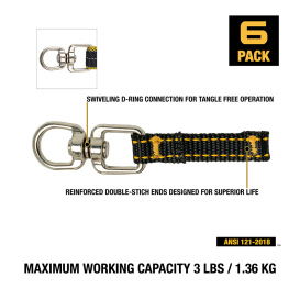 DEWALT DXDP710411 Tool Attachment with Swivel - 2.5 in. (6 Pack)