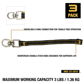 DEWALT DXDP710455 Tool Attachment with Swivel - 8.5 in. (3 Pack)