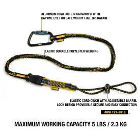 DEWALT DXDP710501 Quick Connect Tool Lanyard - 5 lbs. (2.3 kg) Capacity