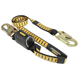 DEWALT DXFP615110 Single Leg External Energy Absorber Lanyard - Tie back w/ Steel Snap hooks