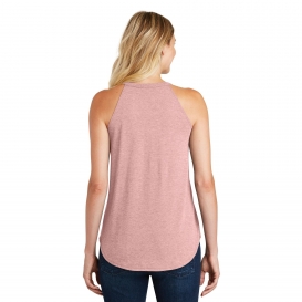 District DT137L Women\'s Perfect Tri Rocker Tank - Blush Frost