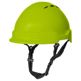Delta Plus WEL21110HL Americana Vented Safety Helmet - Ratchet Suspension - Hi Viz Lime