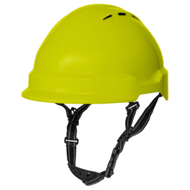 Delta Plus WEL22108HY Americana Vented Safety Helmet - Ratchet Suspension - Hi Viz Yellow