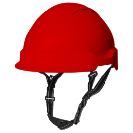 Delta Plus WEL22204RD Americana Safety Helmet - Ratchet Suspension - Red