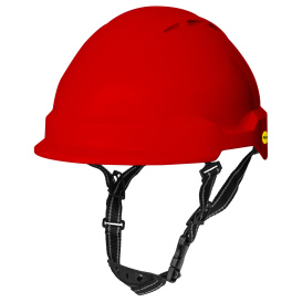 Delta Plus WELAMC2MIPSPRD Americana Safety Helmet - Ratchet Suspension w/ MIPS - Red