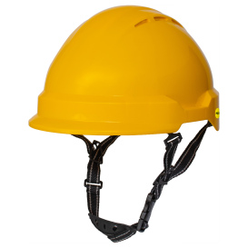 Delta Plus WELAMC2MIPSPYE Americana Safety Helmet - Ratchet Suspension w/ MIPS - Yellow