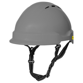 Delta Plus WELAMC2MIPSWGY Americana Vented Safety Helmet - Ratchet Suspension w/ MIPS - Gray