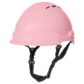 Delta Plus WELAMC2MIPSWPI Americana Vented Safety Helmet - Ratchet Suspension w/ MIPS - Pink