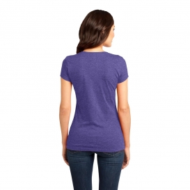 District DT6001 Women\'s Fitted Very Important Tee - Heathered Purple