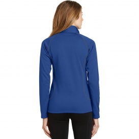 Eddie Bauer EB237 Ladies Smooth Fleece 1/2-Zip - Cobalt Blue