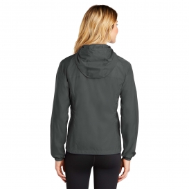 Eddie Bauer EB501 Ladies Packable Wind Jacket - Grey Steel