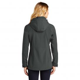Eddie Bauer EB537 Ladies Hooded Soft Shell Parka - Grey Steel